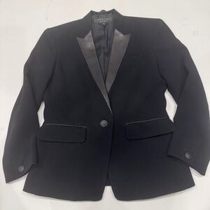 Rag and Bone Blazer with Lamb Leather Details